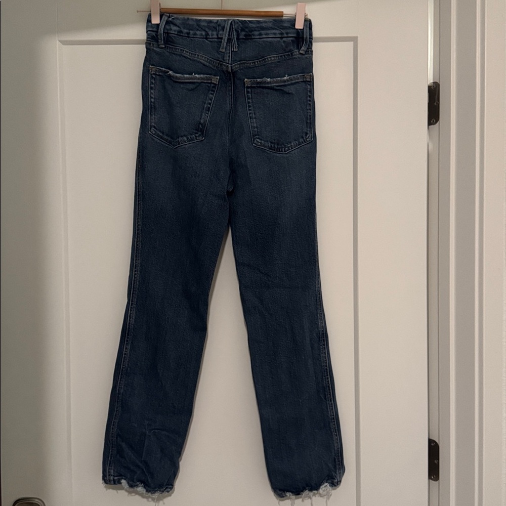 GOOD AMERICAN Good Curve Straight Jeans Women Size 2/26 Color Indigo737 - Picture 7 of 8